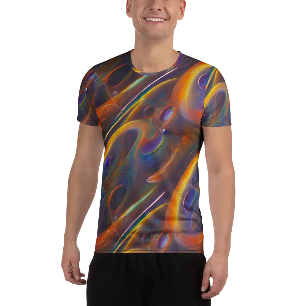 Pre-Raphaelite Ripple on Men's Athletic T-Shirt — Front