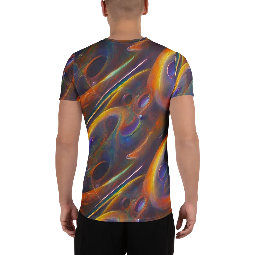 Pre-Raphaelite Ripple on Men's Athletic T-Shirt — Back