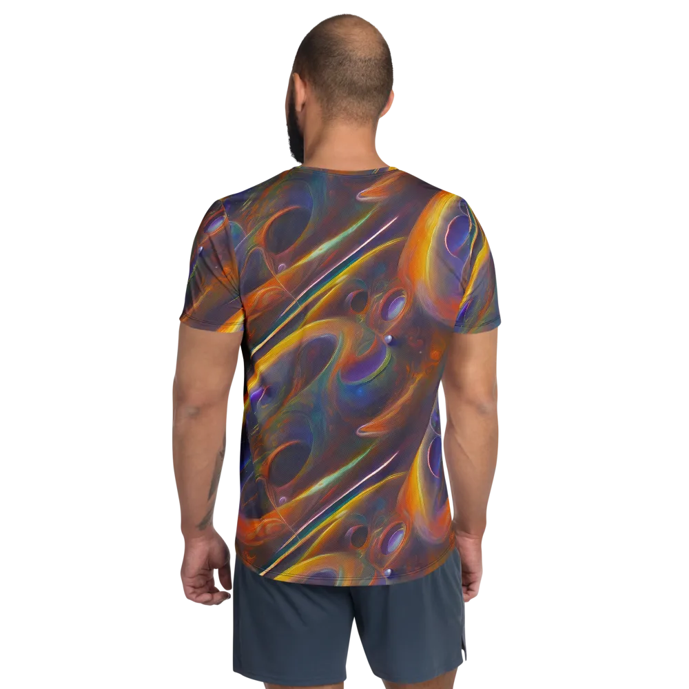 Pre-Raphaelite Ripple on Men's Athletic T-Shirt — Back