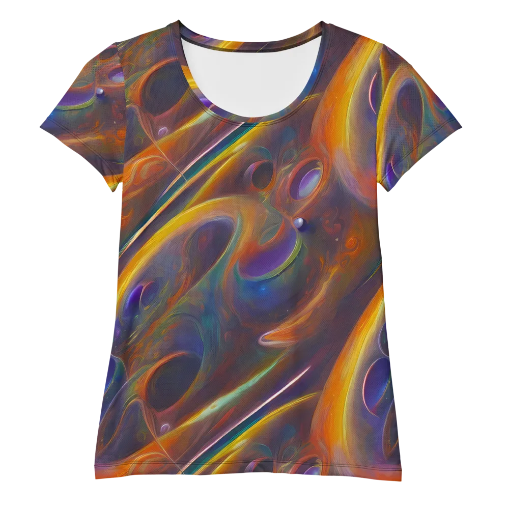 Pre-Raphaelite Ripple on Women's Athletic T-Shirt — Front