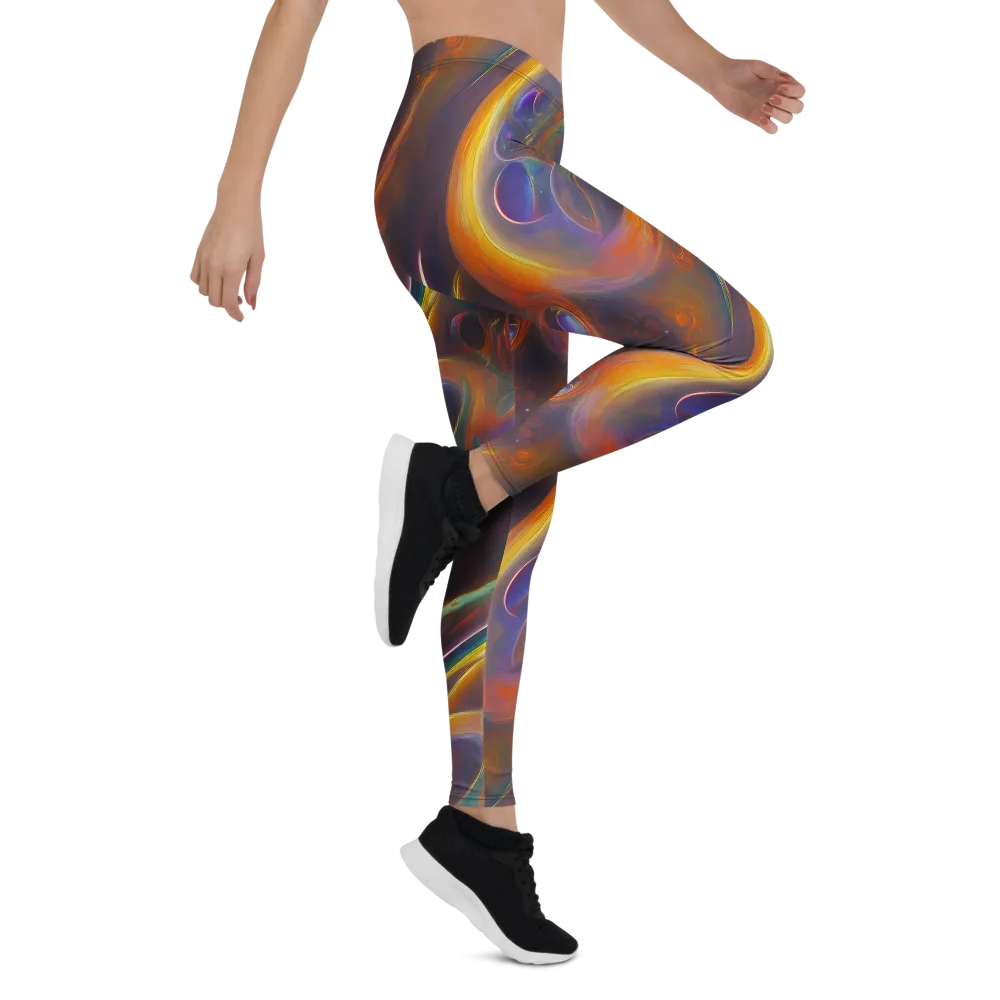 Pre-Raphaelite Ripple on Leggings — Right