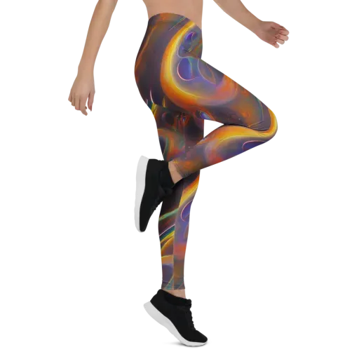 Pre-Raphaelite Ripple on a Leggings