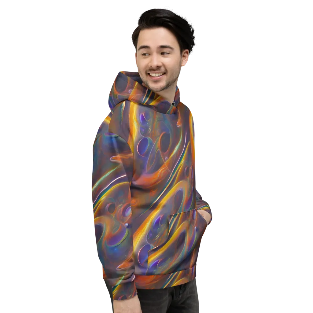 Pre-Raphaelite Ripple on Hoodie — Right