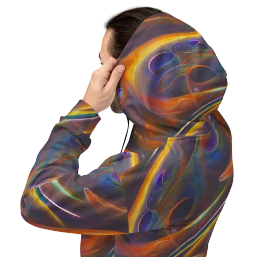 Pre-Raphaelite Ripple on a Hoodie