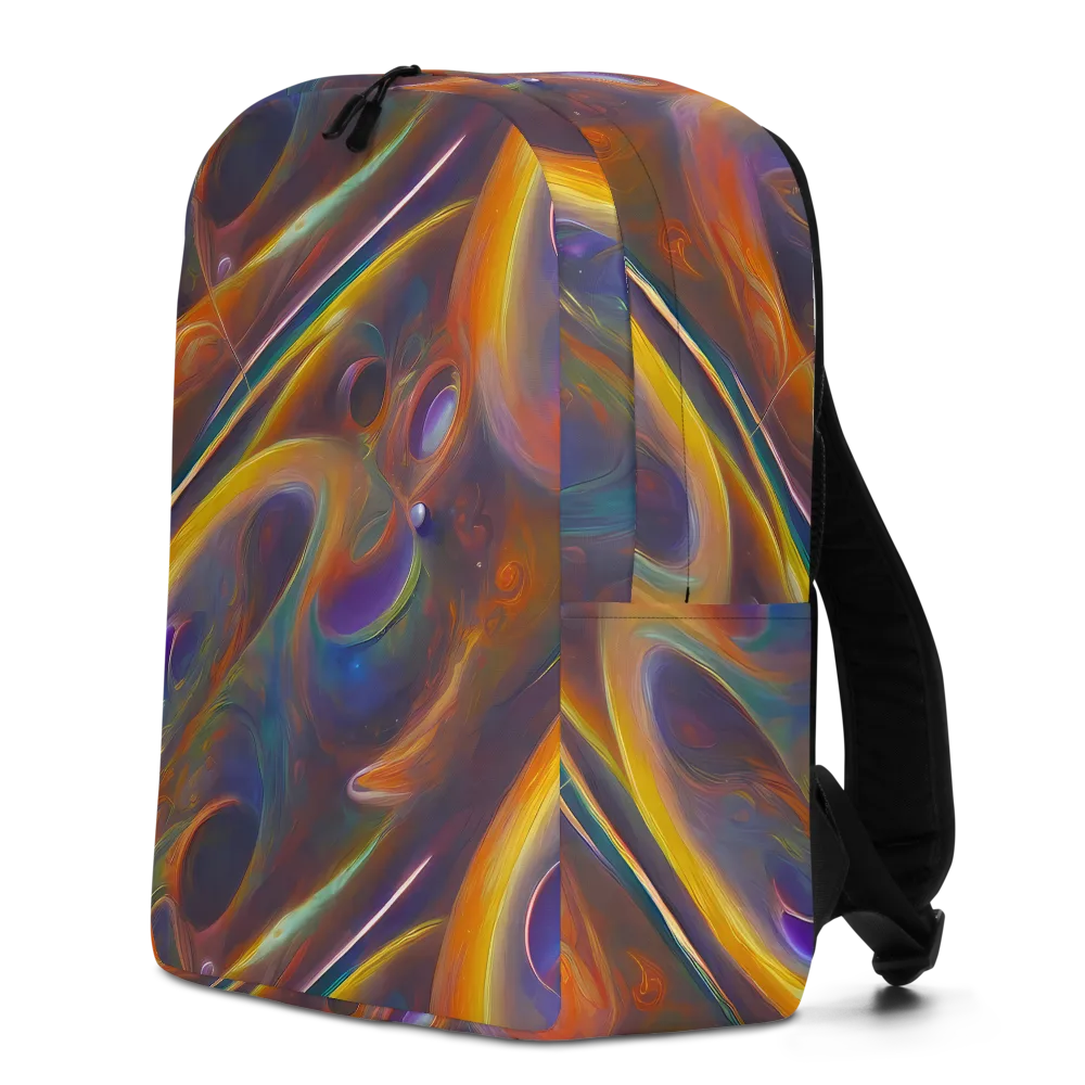 Pre-Raphaelite Ripple on Minimalist Backpack — Left