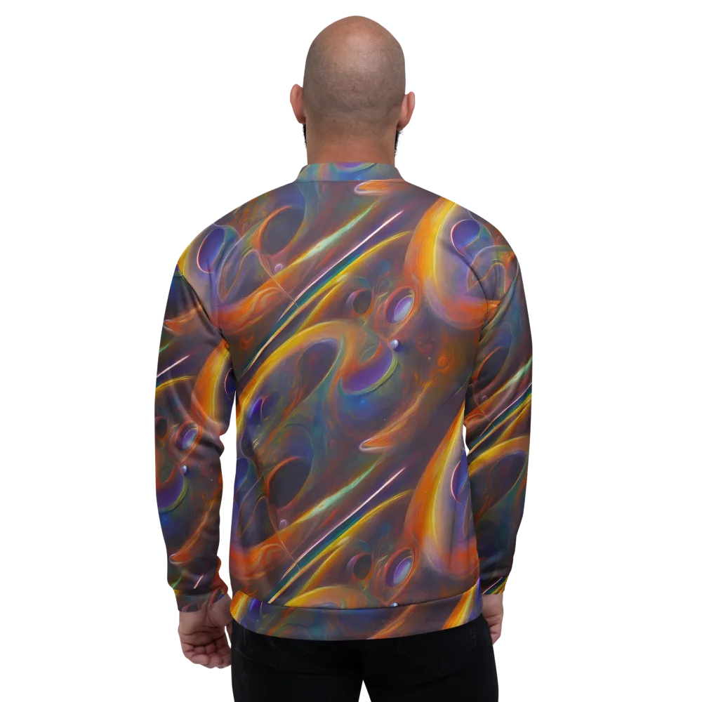 Pre-Raphaelite Ripple on Bomber Jacket — Back