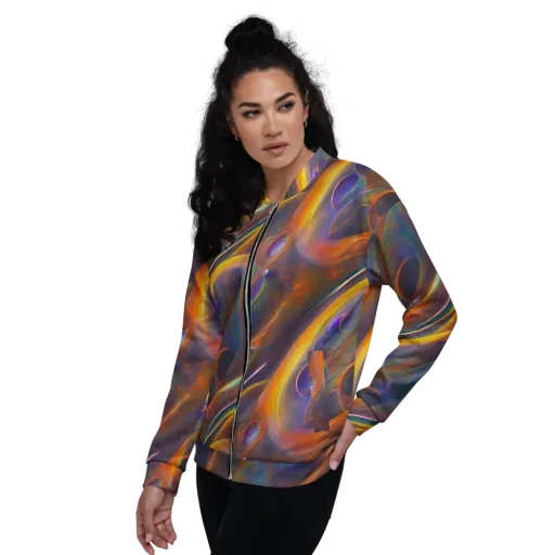 Pre-Raphaelite Ripple on a Bomber Jacket