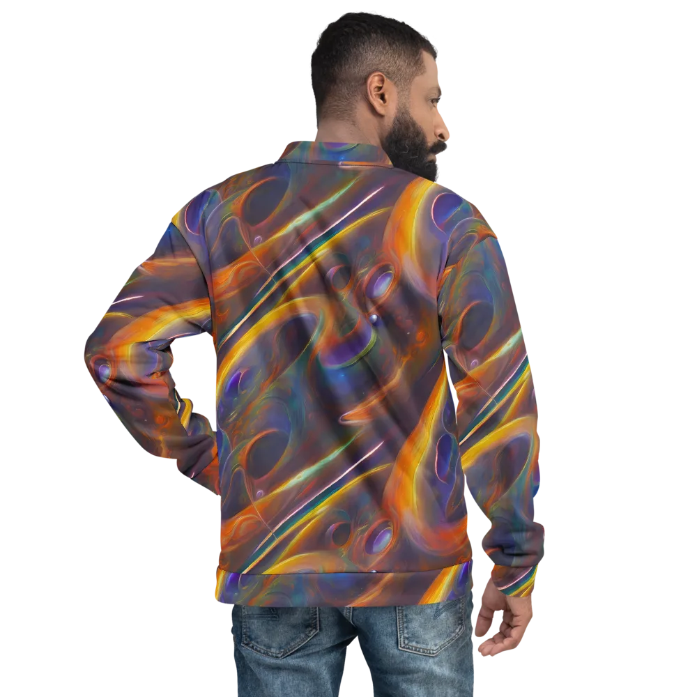 Pre-Raphaelite Ripple on Bomber Jacket — Back