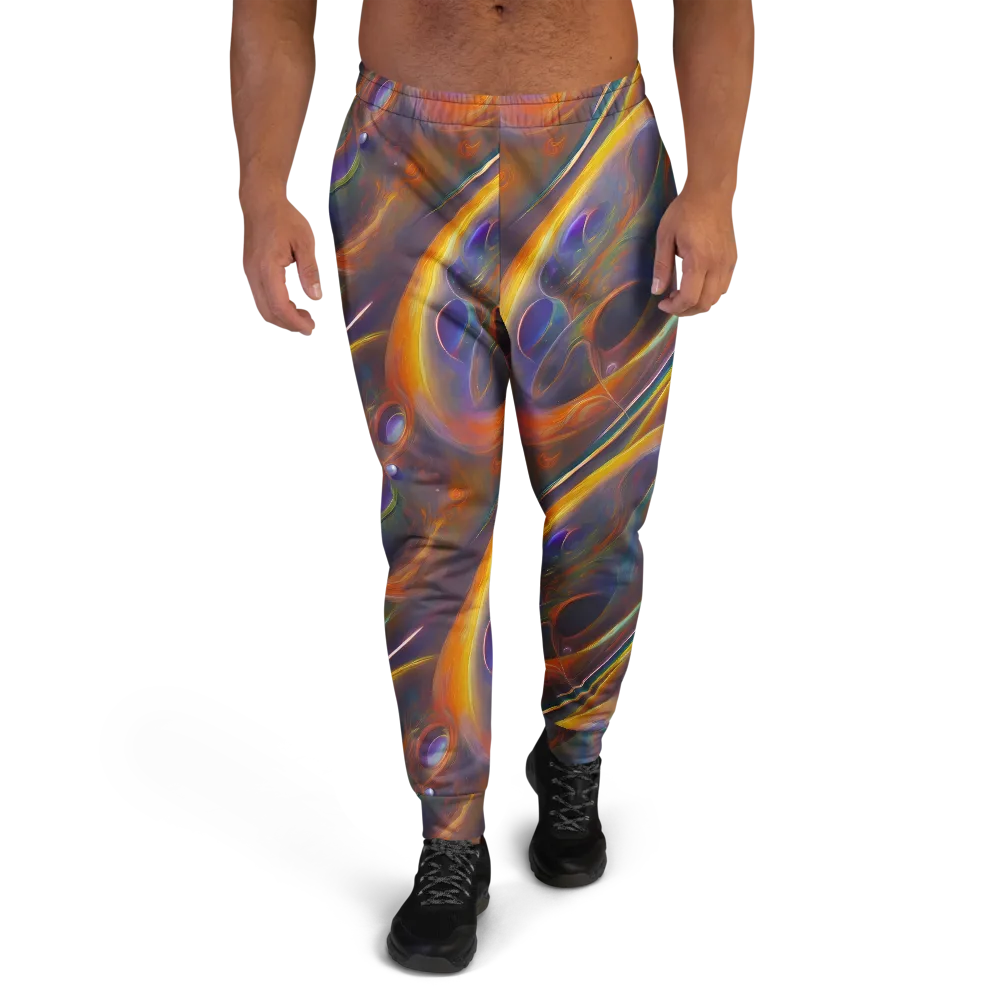 Pre-Raphaelite Ripple on Men's Joggers — Front