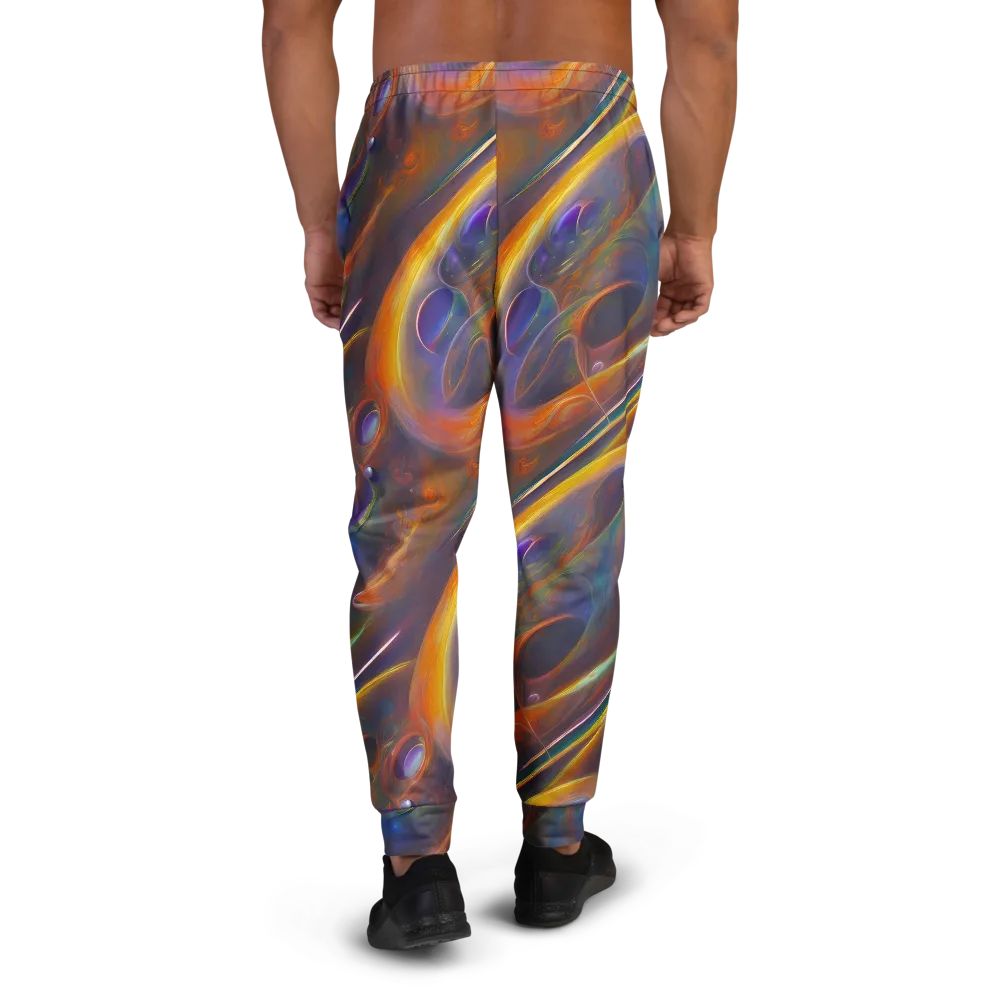 Pre-Raphaelite Ripple on Men's Joggers — Back
