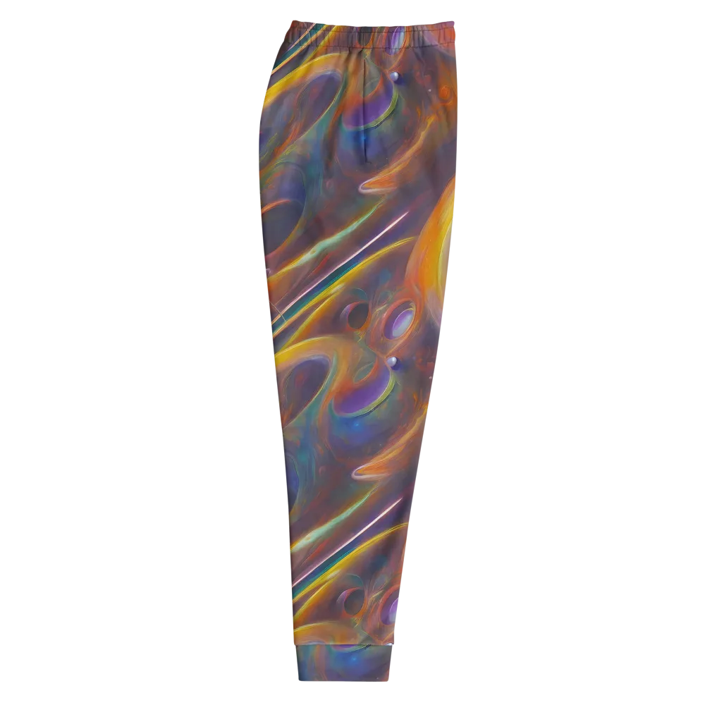 Pre-Raphaelite Ripple on Men's Joggers — Right
