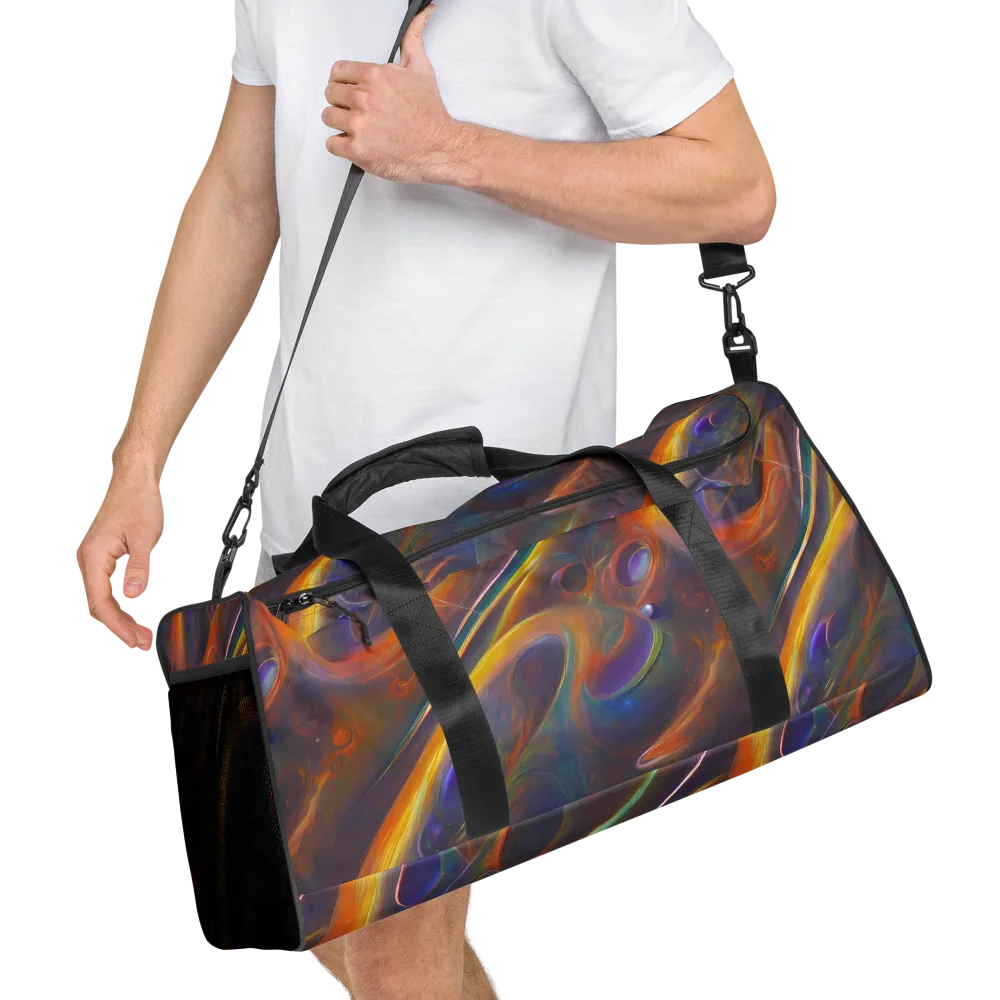 Pre-Raphaelite Ripple on Duffle Bag — Right Front