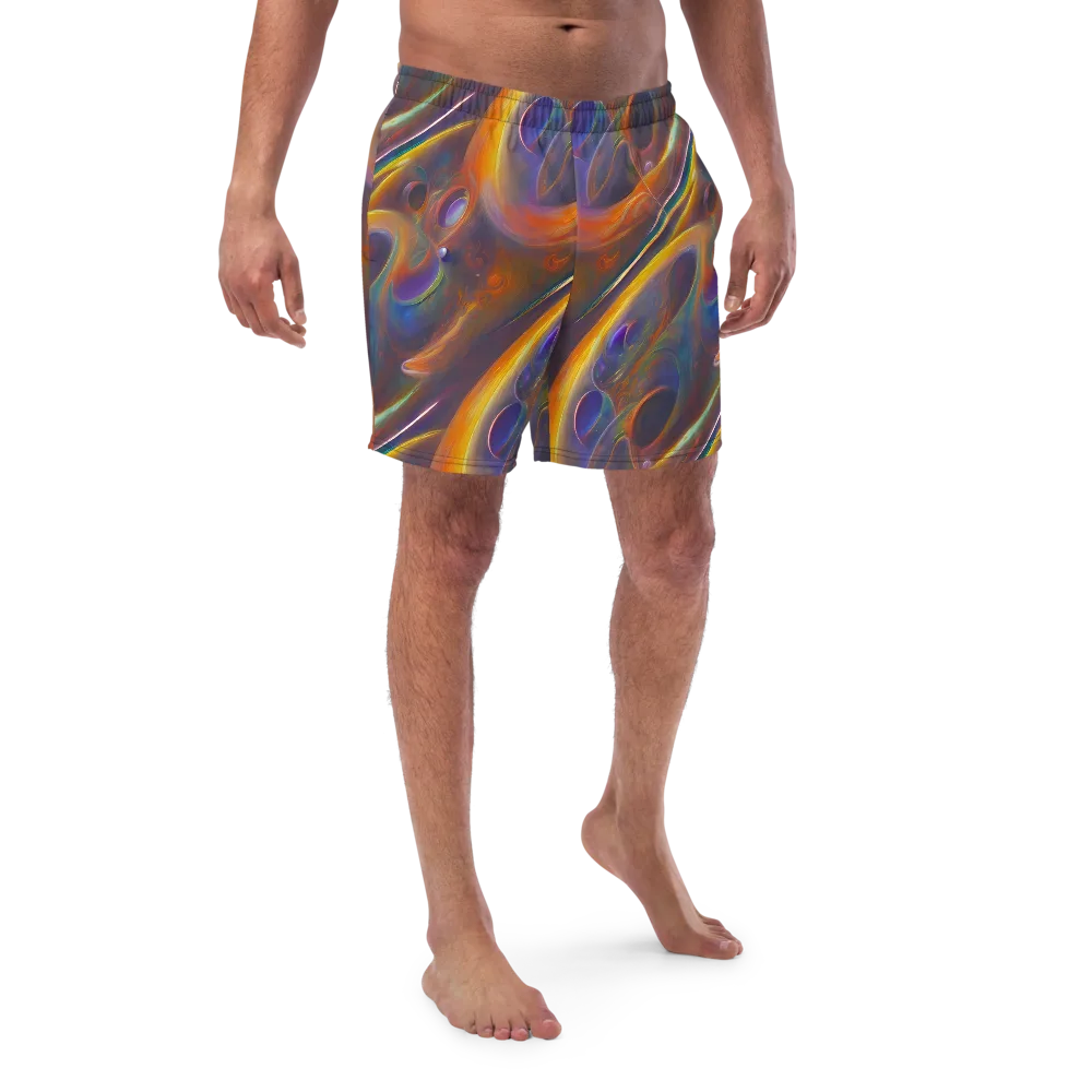 Pre-Raphaelite Ripple on Swim Trunks — Front