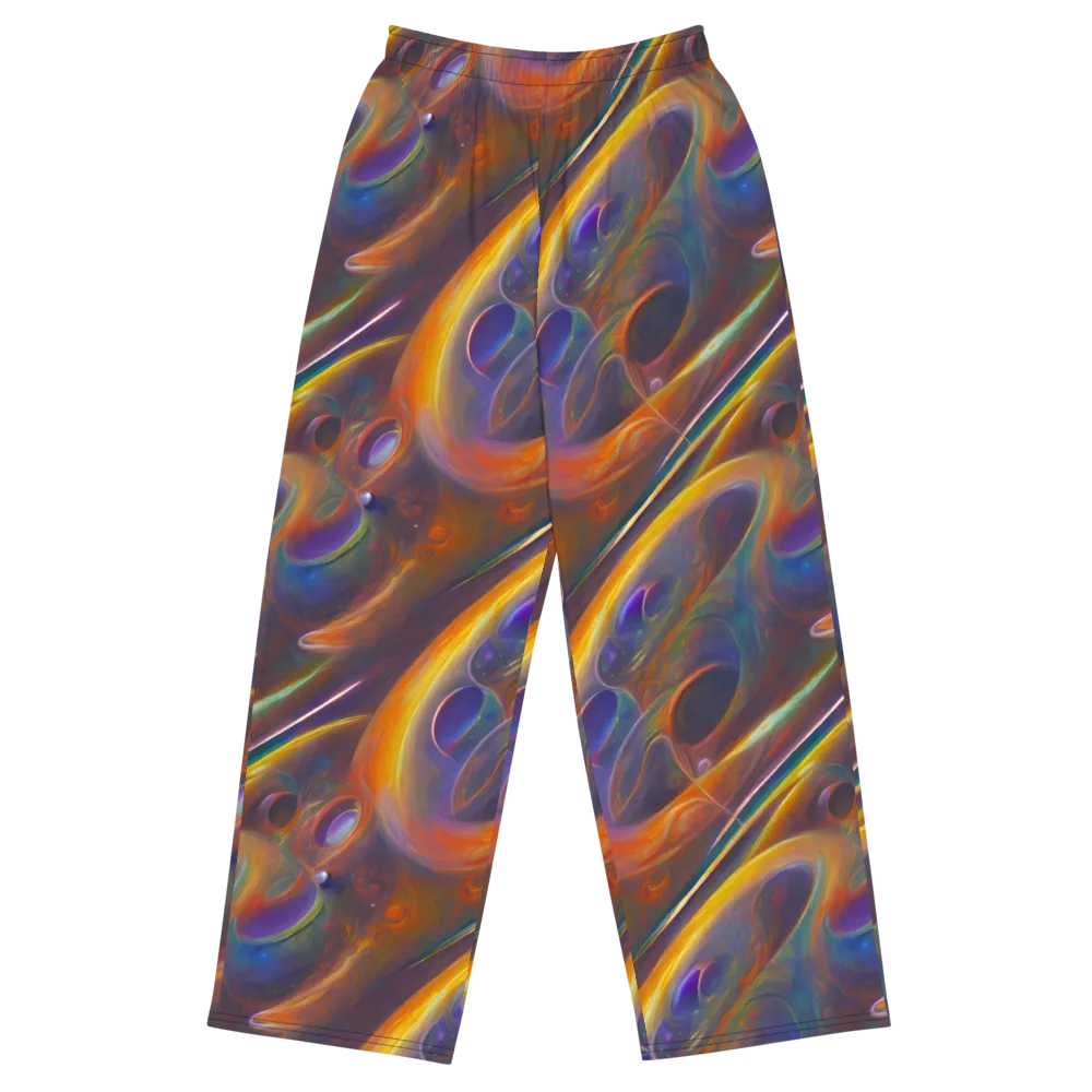 Pre-Raphaelite Ripple on Wide-Leg Pants — Front