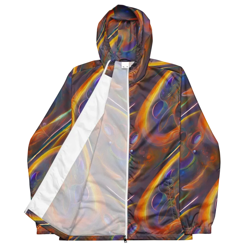 Pre-Raphaelite Ripple on Men's Windbreaker — Front