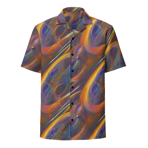 Pre-Raphaelite Ripple on a Button Shirt