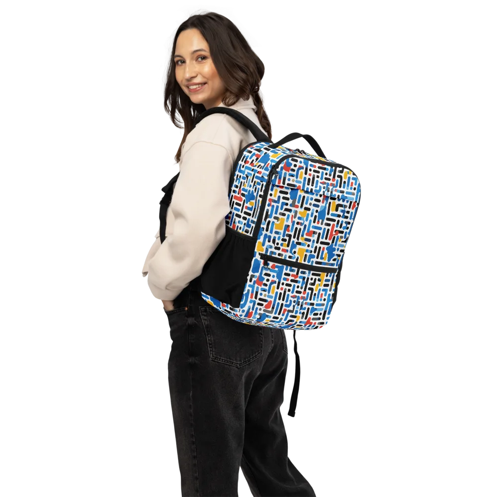 Cobalt Counterpoint on Utility Backpack — Back