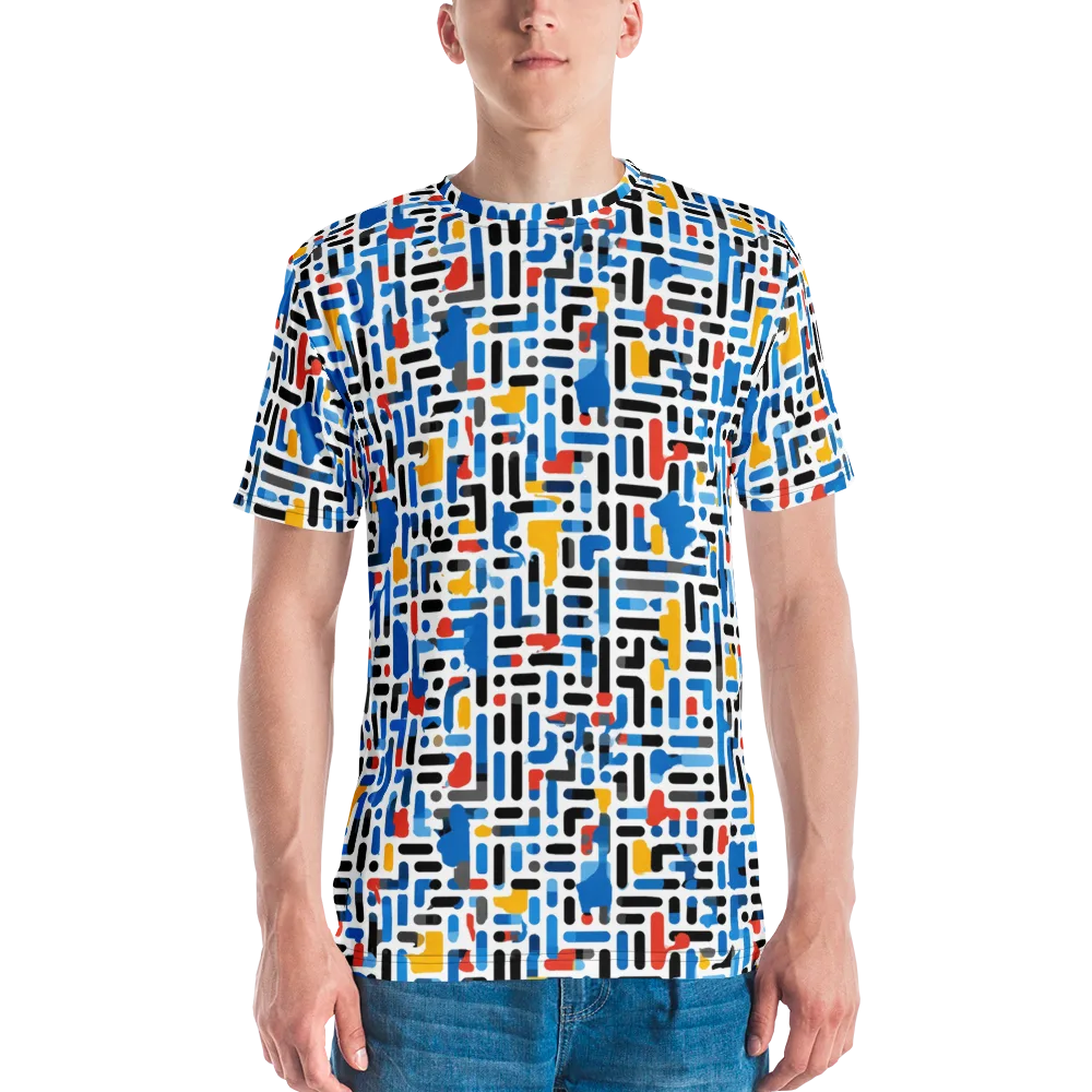 Cobalt Counterpoint on Men's Crew Neck T-Shirt — Front