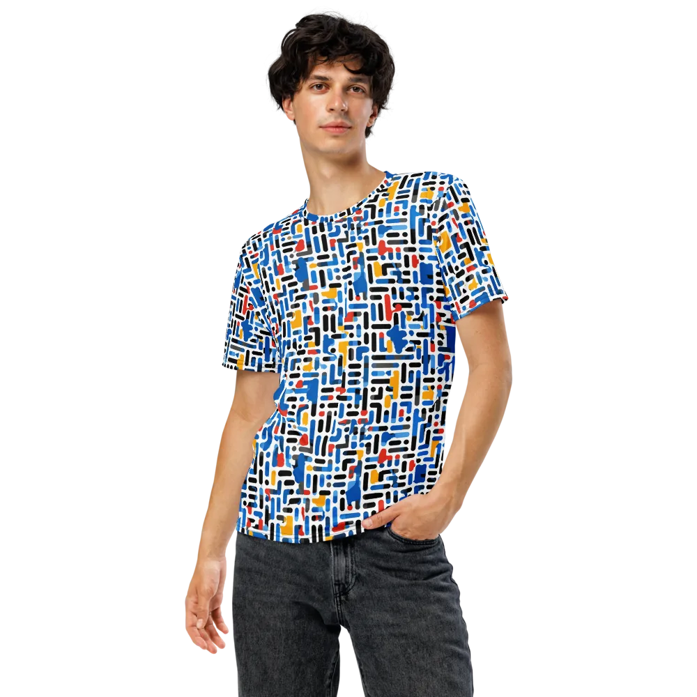 Cobalt Counterpoint on Men's Crew Neck T-Shirt — Front