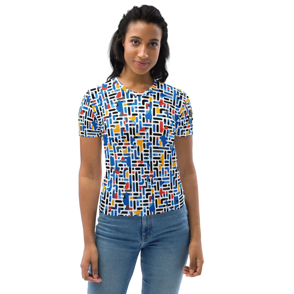 Cobalt Counterpoint on Women's Crew Neck T-Shirt — Front