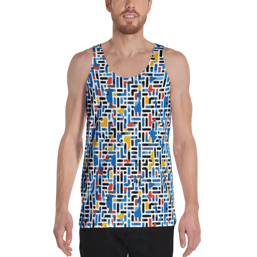 Cobalt Counterpoint on Men's Tank Top — Front