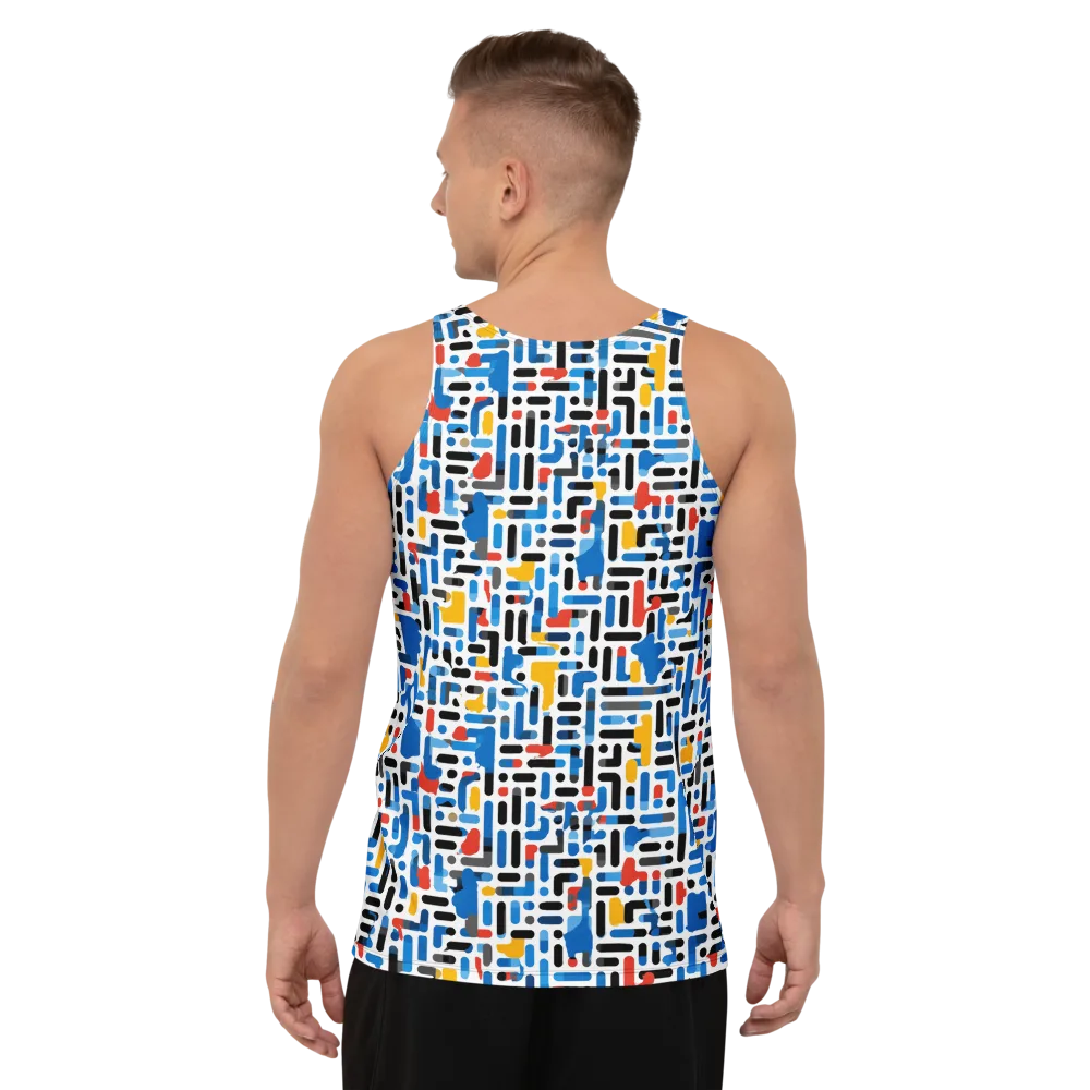 Cobalt Counterpoint on Men's Tank Top — Back