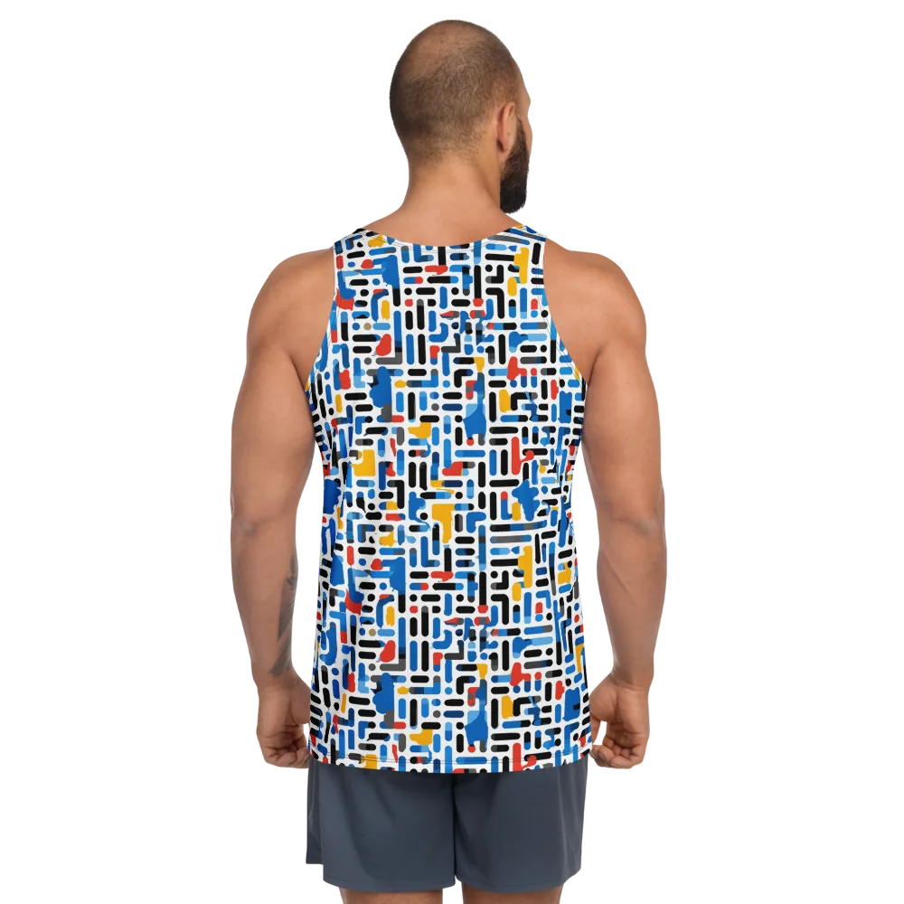 Cobalt Counterpoint on Men's Tank Top — Back