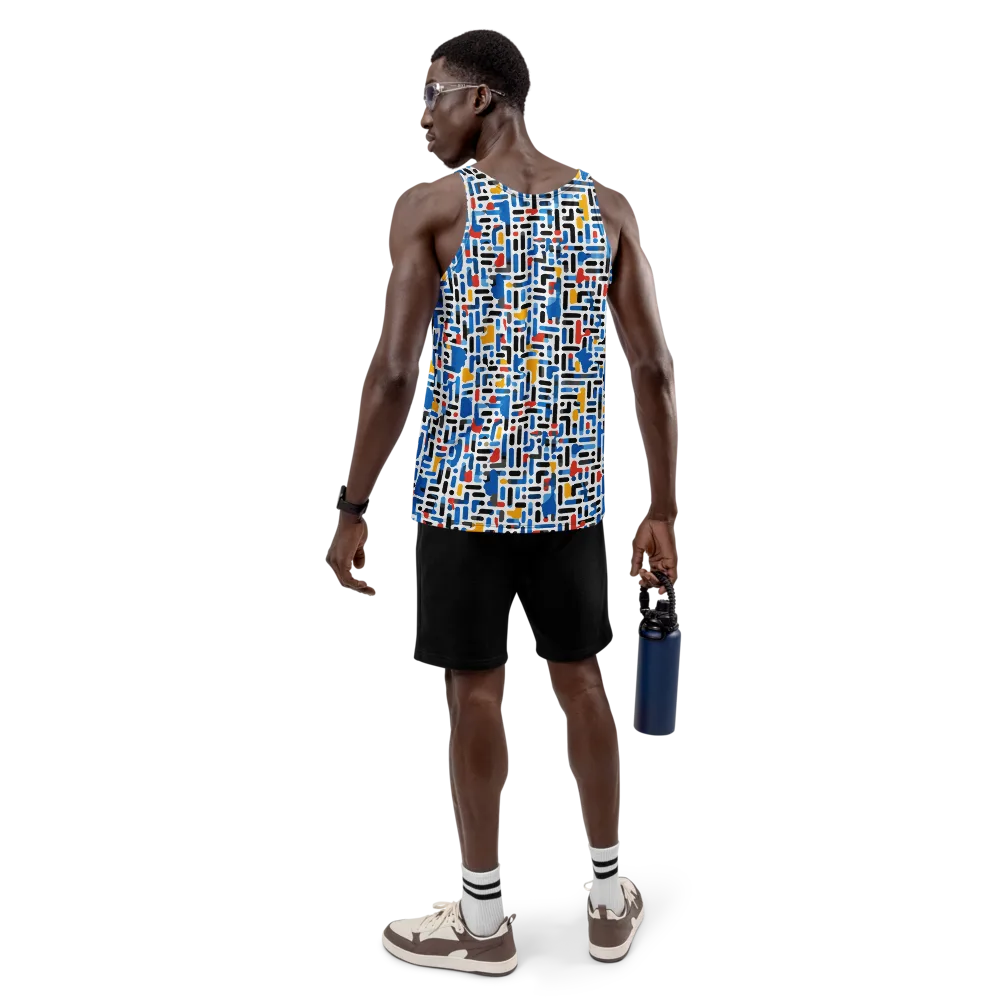 Cobalt Counterpoint on Men's Tank Top — Back