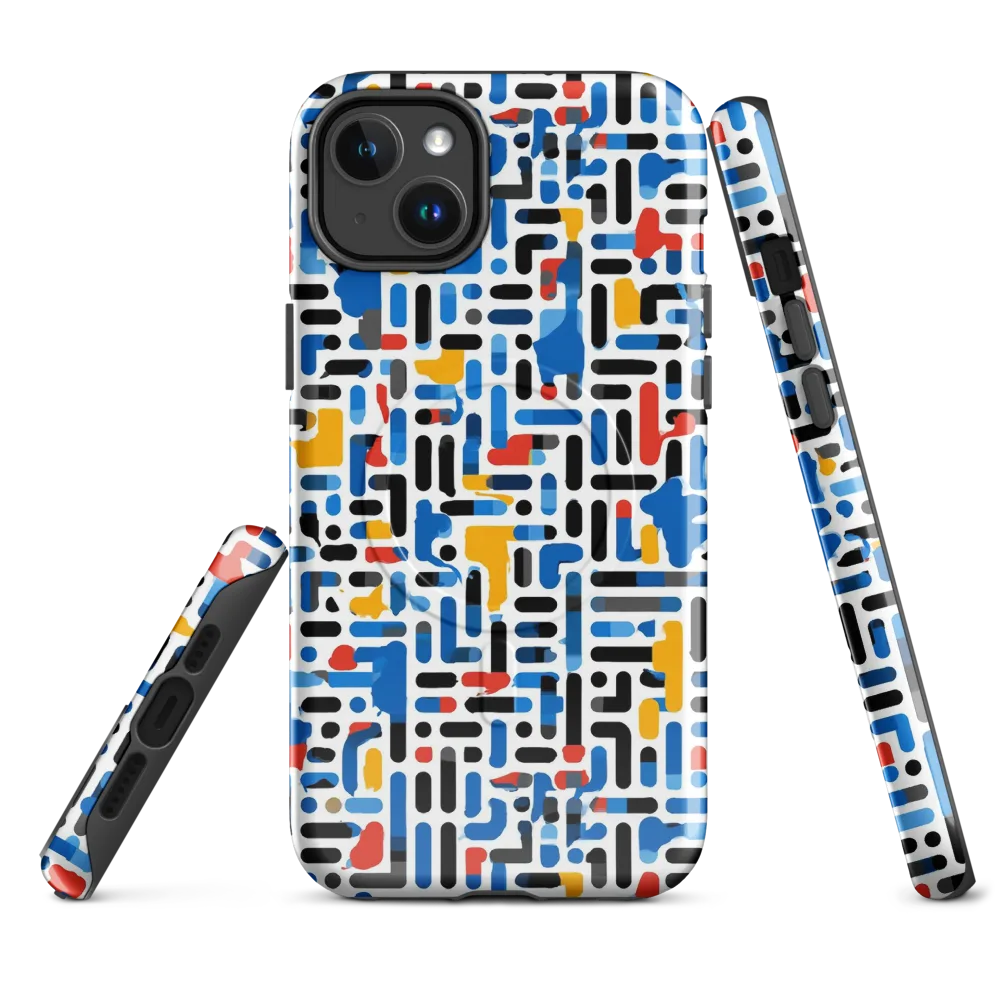 Cobalt Counterpoint on MagSafe Tough Case for iPhone® — Front