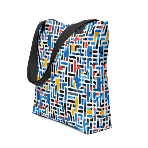 Cobalt Counterpoint on a Tote Bag