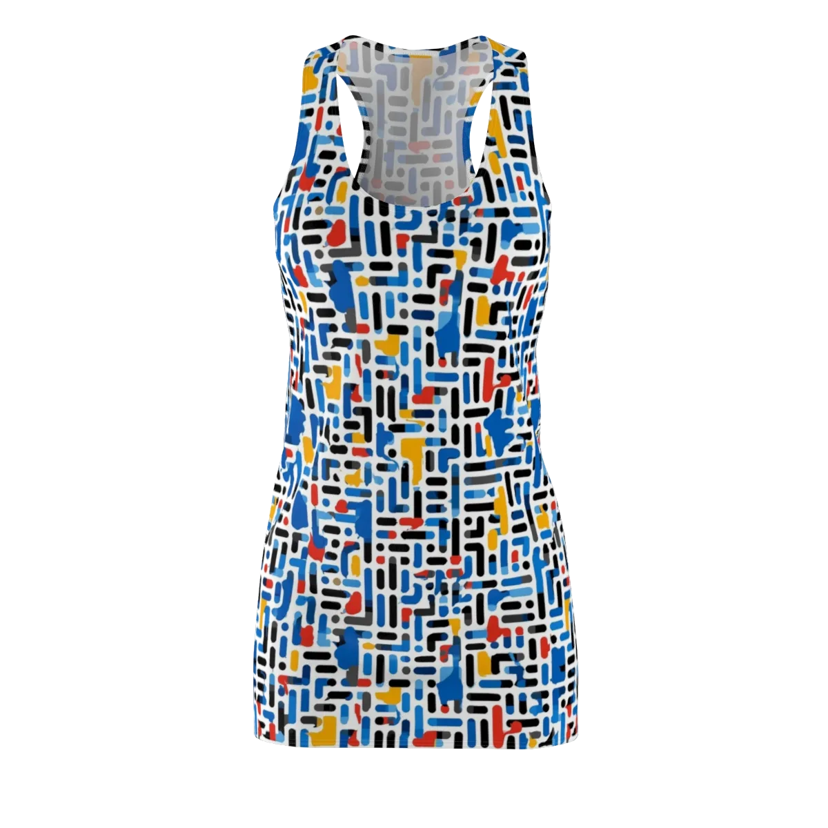 Cobalt Counterpoint on Racerback Dress — Front