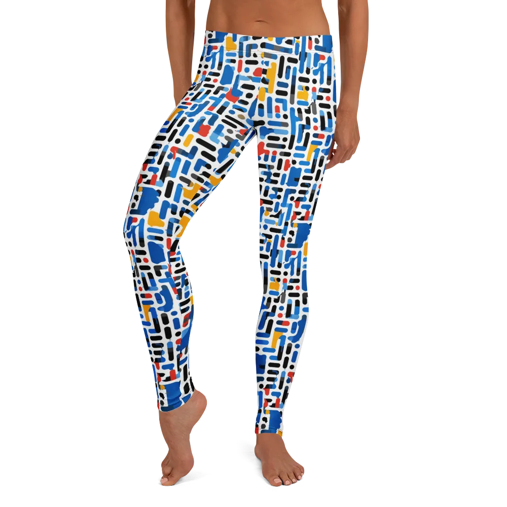 Cobalt Counterpoint on Leggings — Front