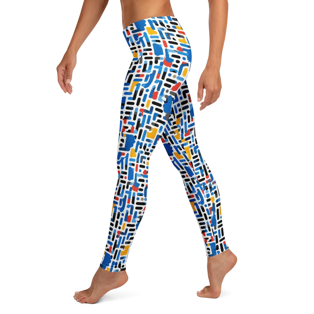 Cobalt Counterpoint on Leggings — Left