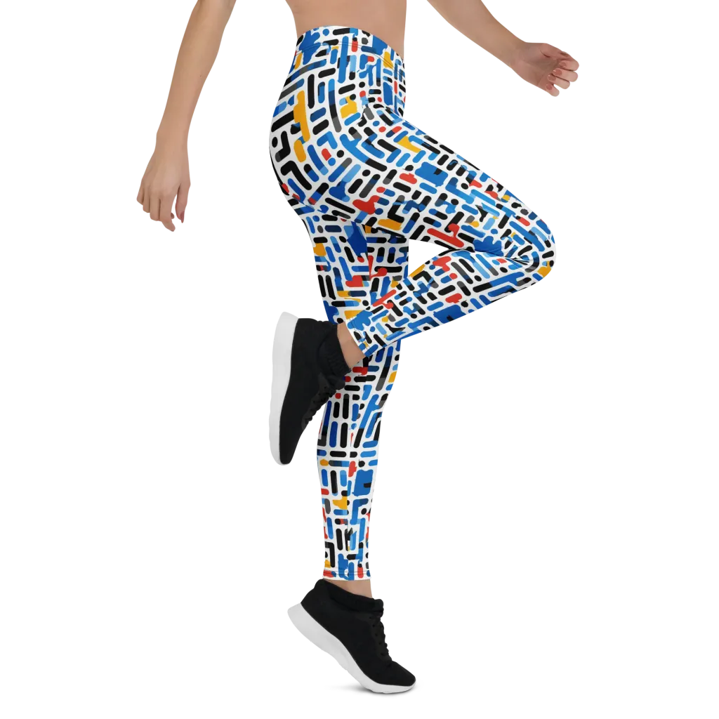 Cobalt Counterpoint on Leggings — Right
