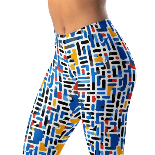 Cobalt Counterpoint on a Leggings