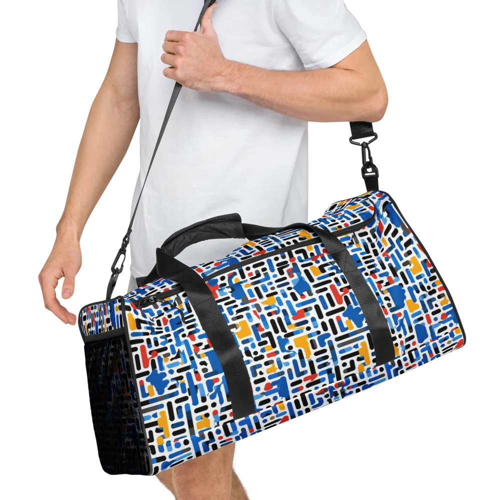 Cobalt Counterpoint on Duffle Bag — Right Front