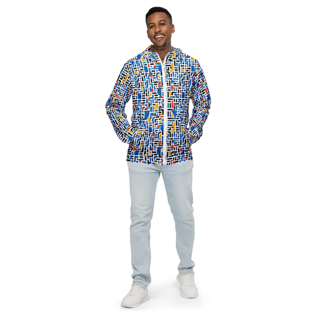 Cobalt Counterpoint on Men's Windbreaker — Front