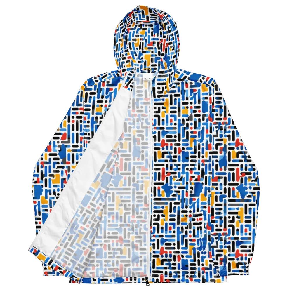 Cobalt Counterpoint on Men's Windbreaker — Front