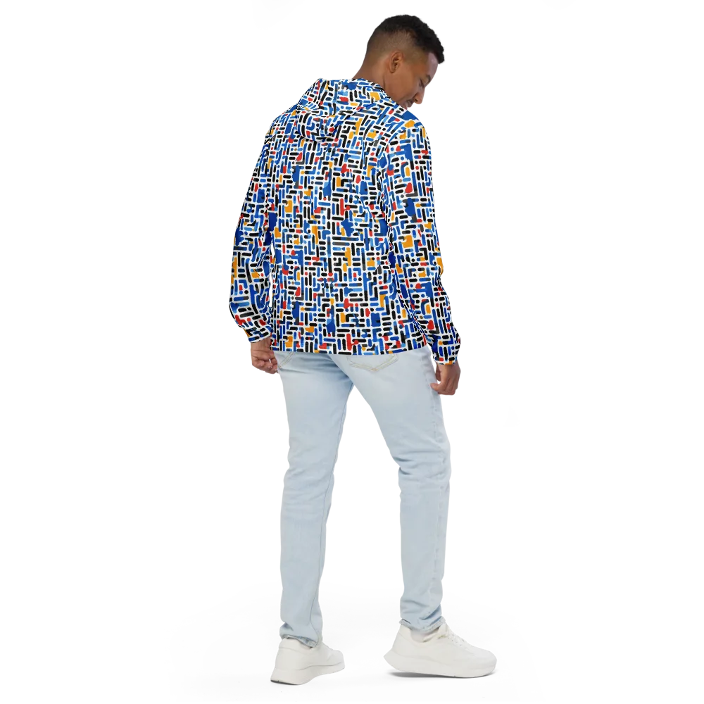 Cobalt Counterpoint on Men's Windbreaker — Back