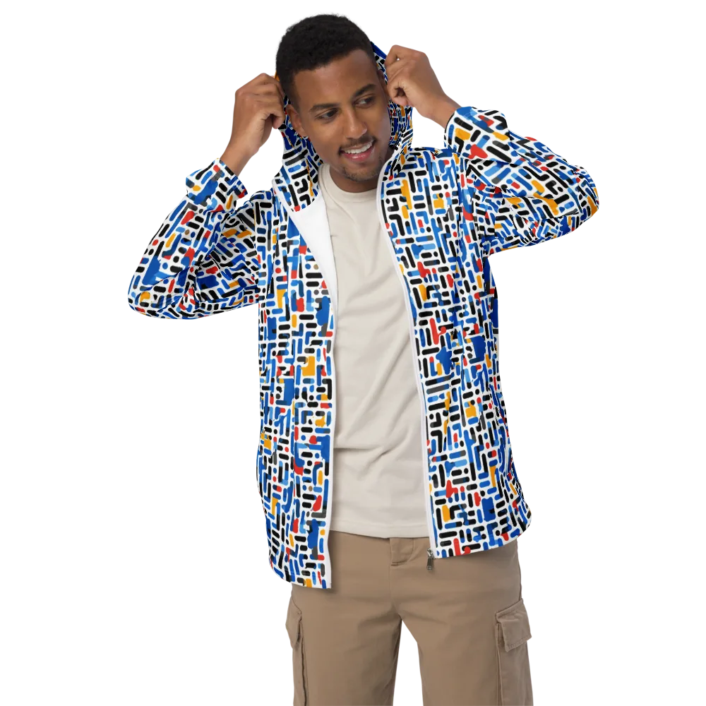 Cobalt Counterpoint on Men's Windbreaker — Front