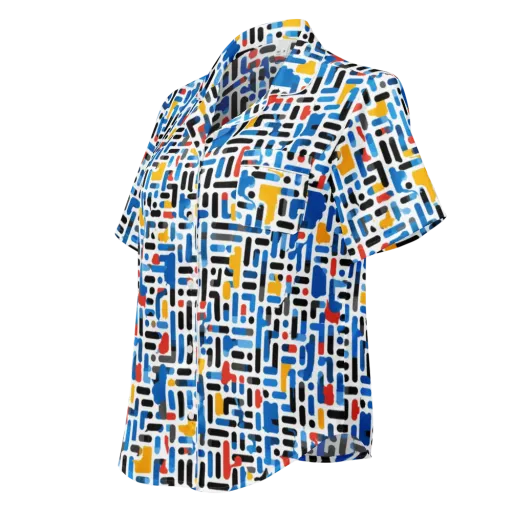 Cobalt Counterpoint on a Women's Short Sleeve Pajama Top