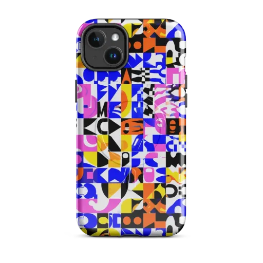 Chromatic Glyph Grid on a MagSafe Tough Case for iPhone®