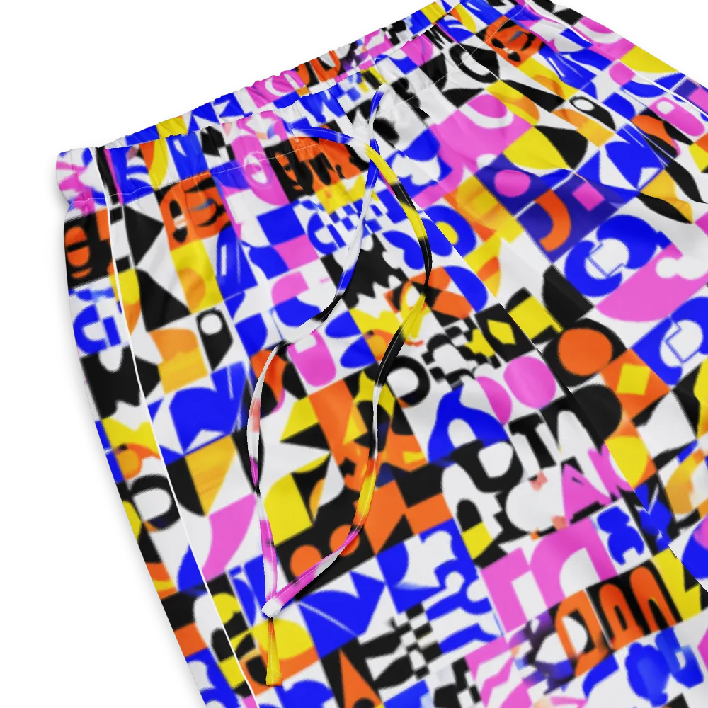 Chromatic Glyph Grid on Women's Pajama Pants — Product details