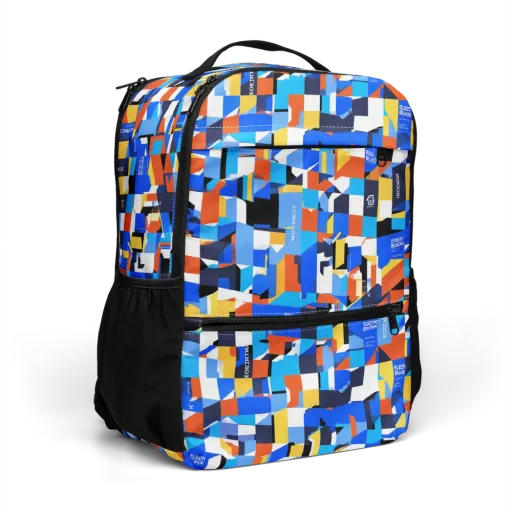 Electric Block Party on a Utility Backpack