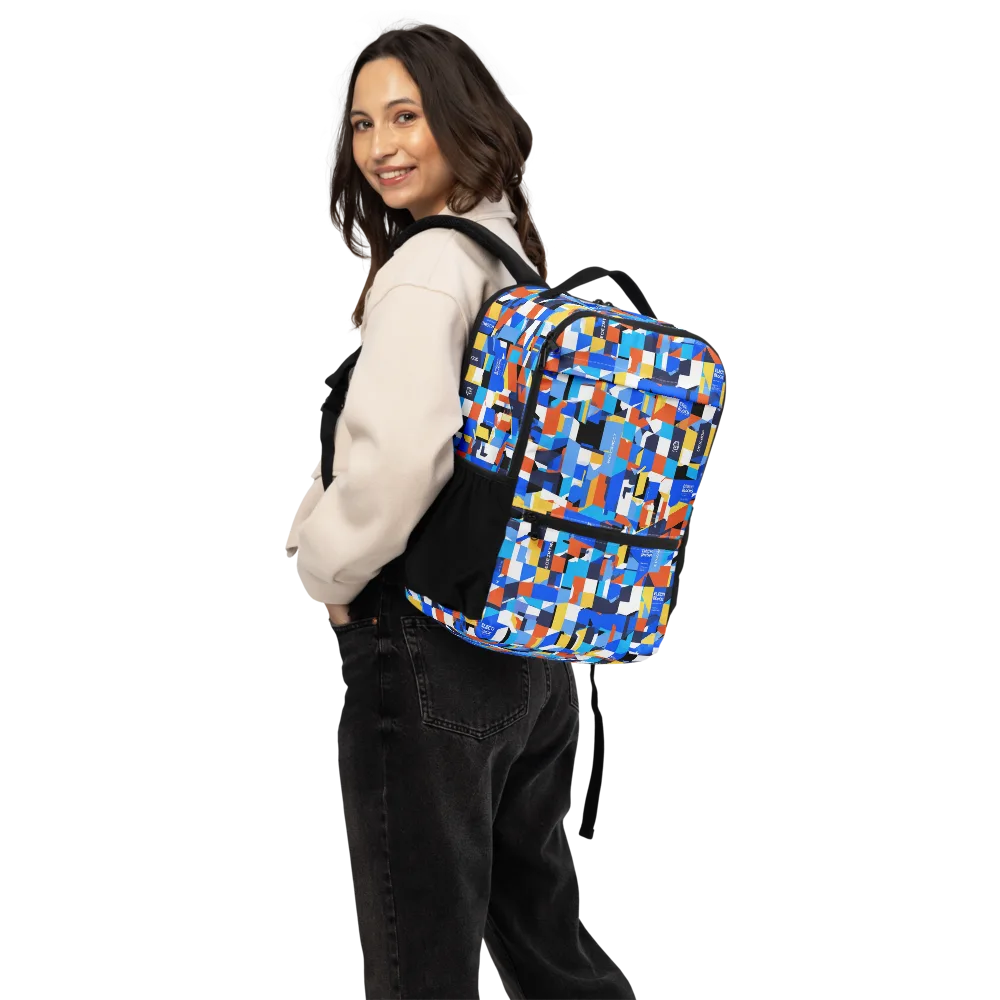 Electric Block Party on Utility Backpack — Back