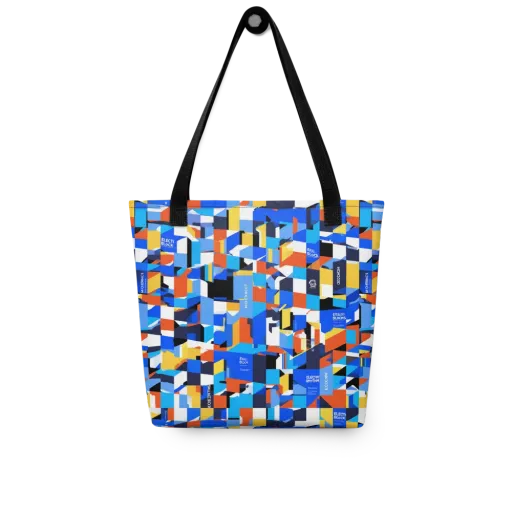 Electric Block Party on a Tote Bag