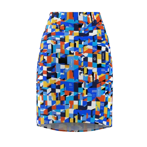 Electric Block Party on a Pencil Skirt