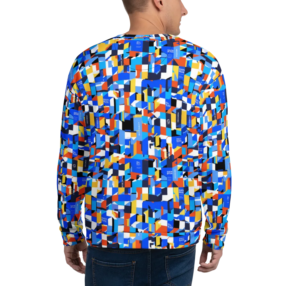 Electric Block Party on Sweatshirt — Back