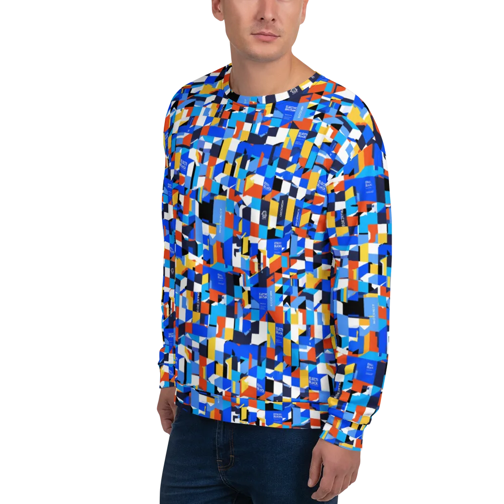 Electric Block Party on Sweatshirt — Left Front