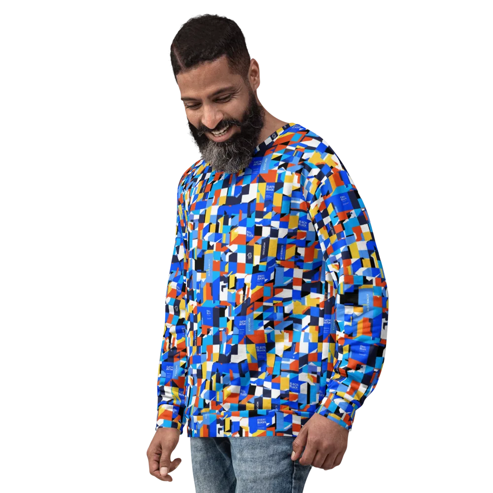 Electric Block Party on Sweatshirt — Left Front